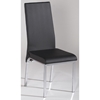 Gloria Black Upholstered Side Chair - CI-GLORIA-SC-BLK