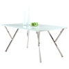 Jade Contemporary Dining Set with Glass Top Table - CI-JADE-5-PC-SET