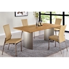 Jessica 5 Piece Contemporary Dining Set - Beige Chairs - CI-JESSICA-MOLLY-SET