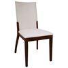 Luisa Side Chair - Cream Upholstery, Dark Walnut Legs - CI-LUISA-SC