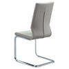 Lydia Cantilever Side Chair - Cream, Sled Chrome Base (Set of 2) - CI-LYDIA-SC-CRM