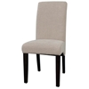 Marcella Parsons Chair - Satin Espresso, Beige Fabric - CI-MARCELLA-PRS-SC