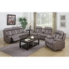 Modesto 3 Pieces Reclining Leather Air Sofa Set - Gray - CI-MODESTO-3PC