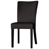 Monica Parsons Chair - Satin Black Legs, Black Microfiber - CI-MONICA-PRS-SC-BLK