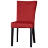 Monica Parsons Chair - Satin Black Legs, Red Microfiber - CI-MONICA-PRS-SC-RED