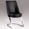 Tami Side Chair - Black, Chrome Cantilever Base - CI-TAMI-SC