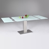 Tatiana Extending Dining Table - White Frosted Glass - CI-TATIANA-DT