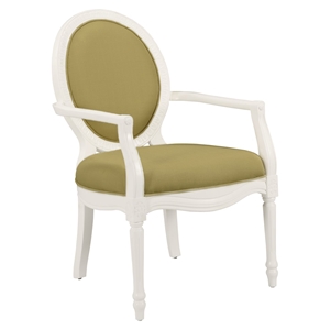 Madison Accent Chair - Cucumber, White 