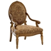 Clark Fruitwood Accent Chair with Hand Carved Accents - CP-130-01