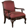 Fremont Lounge Chair with Hand Carved Accents - CP-3177-SAFARI-MAGENTA