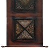 Floral Brown Leather Wall Art - CVC-CVBWF066