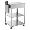 Culinary Prep Kitchen Cart - Stainless Steel - CROS-CF3009-ST