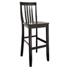 School House Bar Stool with 30 Inch Seat Height - Black (Set of 2) - CROS-CF500330-BK