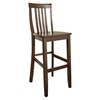 School House Bar Stool with 30 Inch Seat Height - Vintage Mahogany (Set of 2) - CROS-CF500330-MA