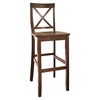 X-Back Bar Stool with 30 Inch Seat Height - Classic Cherry (Set of 2) - CROS-CF500430-CH