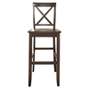 X-Back Bar Stool with 30 Inch Seat Height - Vintage Mahogany (Set of 2) - CROS-CF500430-MA