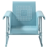 Veranda Single Glider Chair - Caribbean Blue - CROS-CO1005A-BL