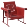 Veranda Single Glider Chair - Coral Red - CROS-CO1005A-RE