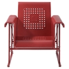 Veranda Single Glider Chair - Coral Red - CROS-CO1005A-RE