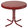 Retro Metal Side Table - Coral Red - CROS-CO1011A-RE