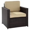 Palm Harbor Outdoor Wicker Chair - Dark Brown - CROS-CO7102-BR
