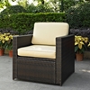 Palm Harbor Outdoor Wicker Chair - Dark Brown - CROS-CO7102-BR