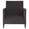 Kiawah Outdoor Wicker Arm Chair with Sangria Cushions - CROS-CO7118-BR
