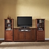 Cambridge 60" TV Stand and Two 60" Audio Piers - Classic Cherry - CROS-KF100009DCH