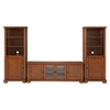 Alexandria Low Profile TV Stand and Two 60" Audio Piers - Classic Cherry - CROS-KF100010ACH
