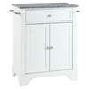 LaFayette Kitchen Island - Granite Top, Portable, White - CROS-KF30023BWH