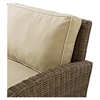 Bradenton Outdoor Wicker Sectional Right Corner Loveseat - Sand Cushions - CROS-KO70015WB-SA