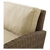 Bradenton Outdoor Wicker Sectional Left Corner Loveseat - Sand Cushions - CROS-KO70016WB-SA