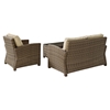 Bradenton 3-Piece Wicker Seating Set - Sand Cushions - CROS-KO70027WB-SA