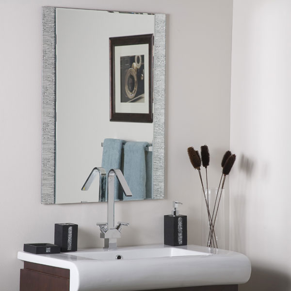 Molten Frameless Bathroom Mirror 
