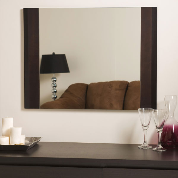 Rich Brown Furniture Framed Wall Mirror 