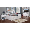 Bookcase Daybed - 6 Drawers Underbed Storage, White - DONC-022-W-0293