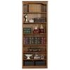 Classic Oak Bookcase - Curved Molding, 7 Shelves, 84" Tall - EGL-14384