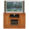 Classic Oak Thin 45" TV Cabinet - 1 Open Shelf, 3 Doors - EGL-46847