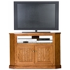 Heritage 46" Tall Corner TV Cabinet - Bead Board, Oak Wood - EGL-47735