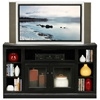Coastal Thin 55" TV Cabinet - 2 Glass Panel Doors - EGL-72551