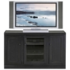 Coastal Thin 55" Tall TV Cabinet - Bead Board, Glass Panel - EGL-72855