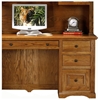 Oak Ridge Double Pedestal Desk & Hutch - Raised Panels - EGL-93457-93207