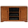 Oak Ridge Thin 55" TV Console - Raised Panels, 3 Open Shelves - EGL-93557