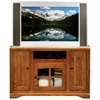 Oak Ridge Thin 45" TV Console - Raised Panels, Glass, Fluting - EGL-93847