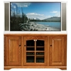 Oak Ridge Thin 55" TV Console - Raised Panels, Glass, Fluting - EGL-93855