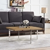 Diverge Square Coffee Table - Brown - EEI-2648-BRN