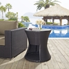 Strum Outdoor Patio Round Side Table - Espresso - EEI-1002-EXP