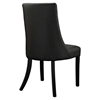 Noblesse Dining Leatherette Side Chair - Black - EEI-1039-BLK