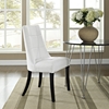 Noblesse Dining Leatherette Side Chair - White - EEI-1039-WHI