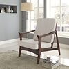 Paddle Brown Lounge Chair - EEI-1048-BRN